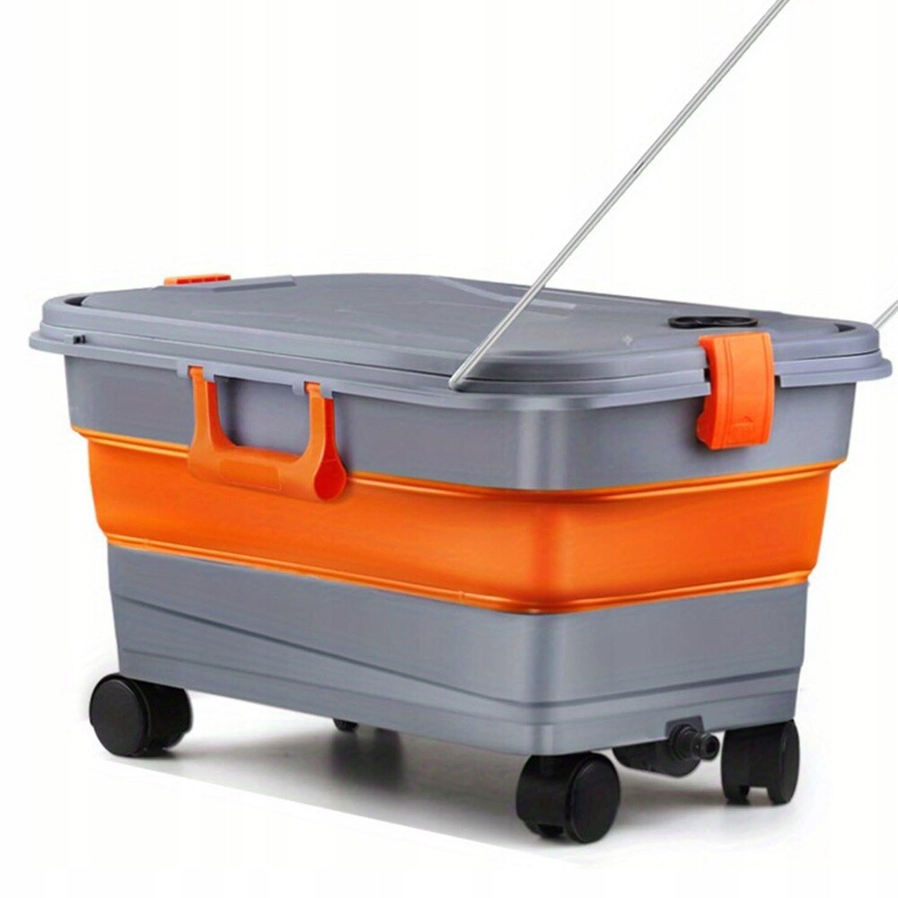 Skládací Kbelík 22 L S Rukojetí Na Vodu, Plastový, Turistický, Kempingový