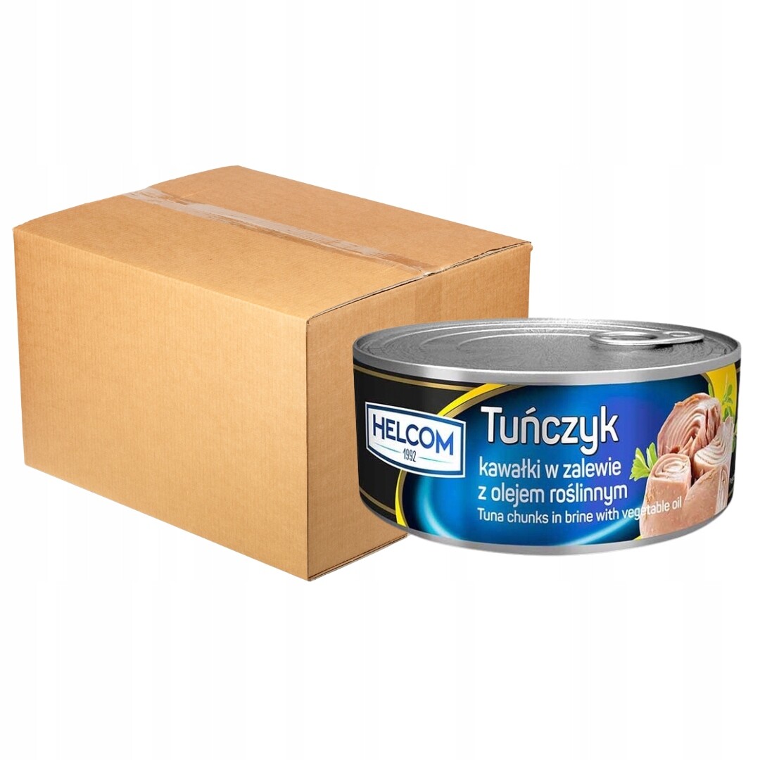 Helcom Tuňák kousky v rostlinném oleji 170 g x 24 kusů