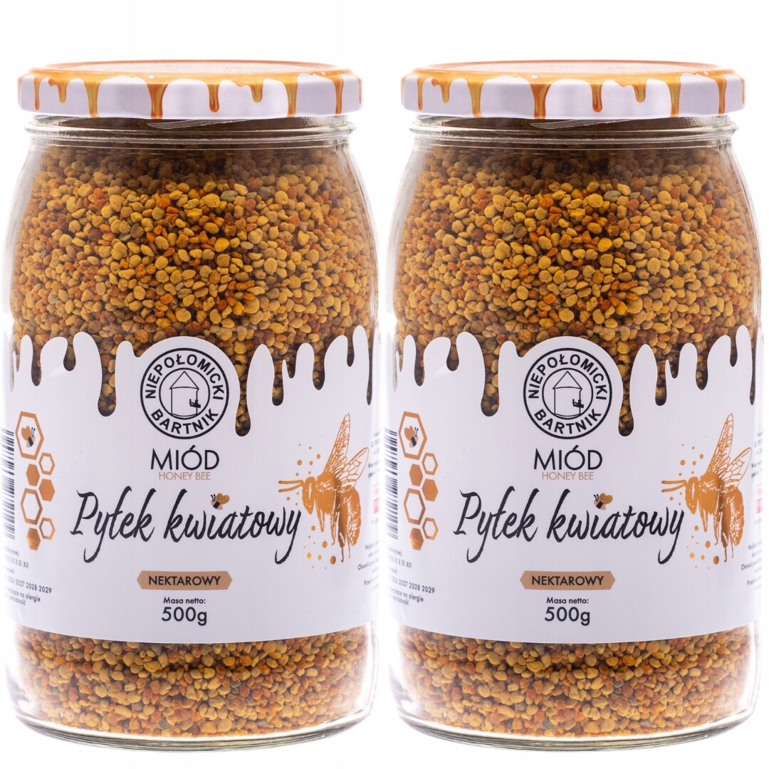 Včelí Pyl Květinový 2x500g Odolnost Čerstvý 2025 Polský Z Pasieky 1kg
