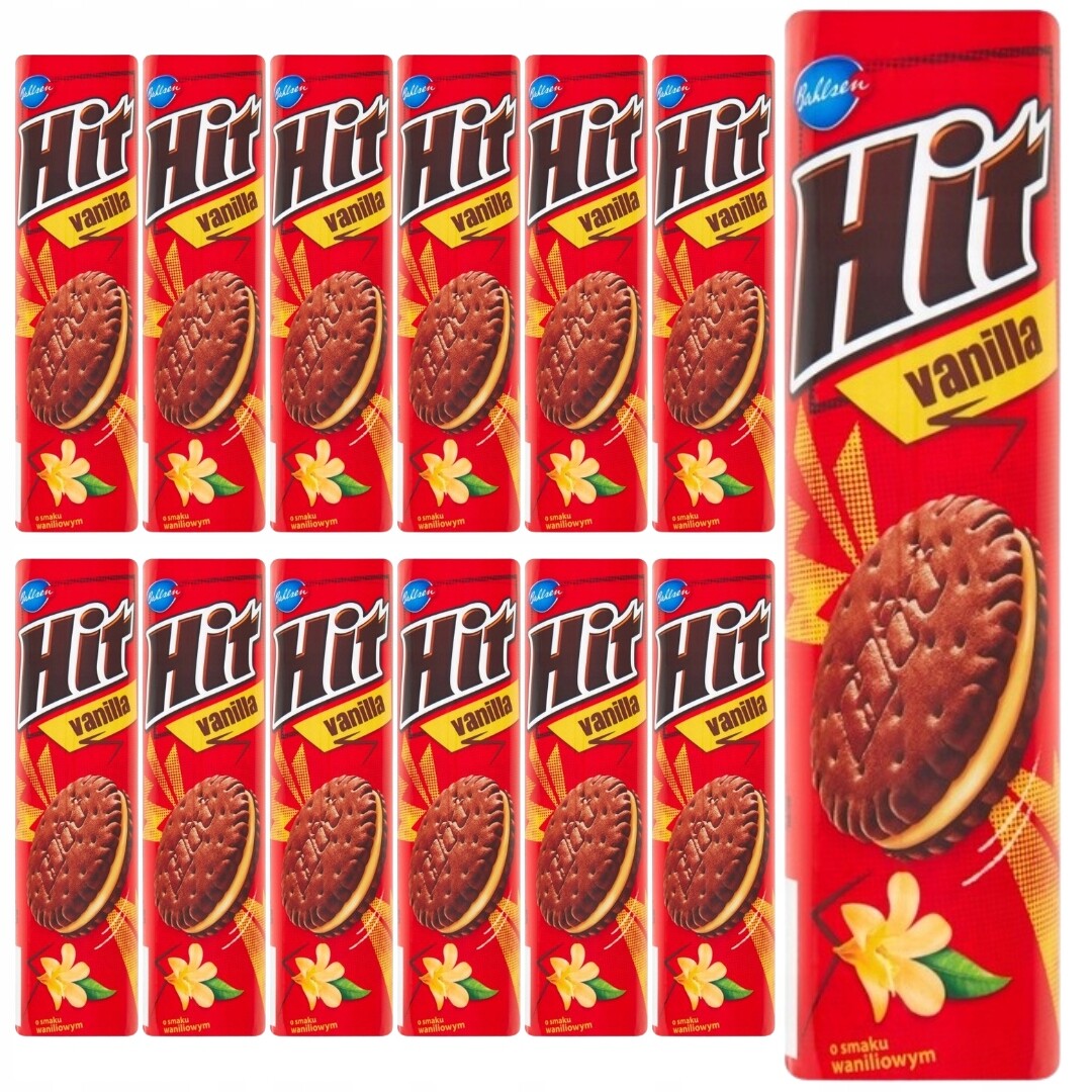 Sušenky s vanilkovou příchutí 220 g x 12 kusů