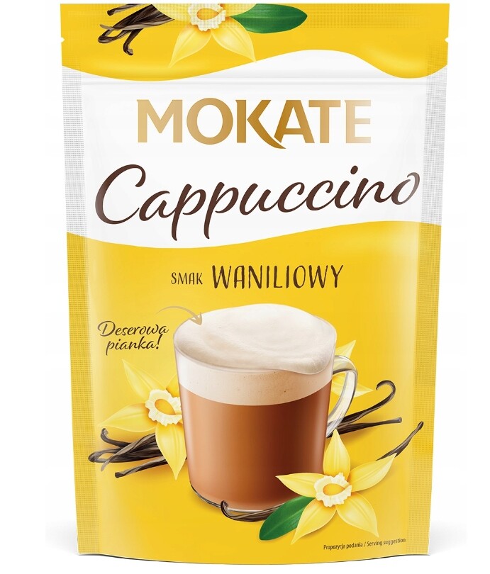 10 x Mokate Cappuccino vanilková příchuť 110 g