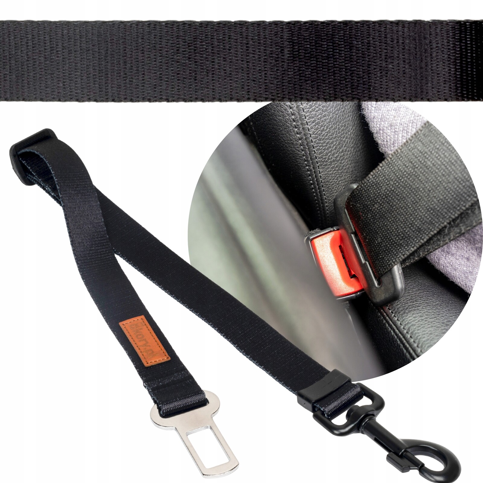 Bezpečnostní pás pro psy Auta pro psy do auta 25 mm 45-75 cm Ukory