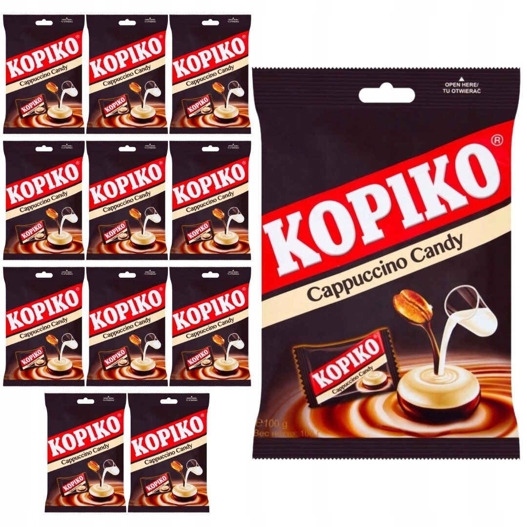 Kopiko Cappuccino Bonbóny kávové 100 g x 12 kusů