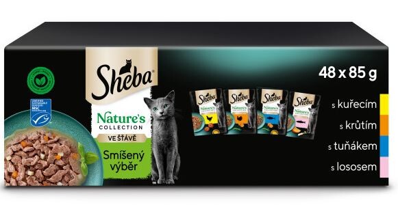 Sheba krmivo mokré mix chutí 4 kg