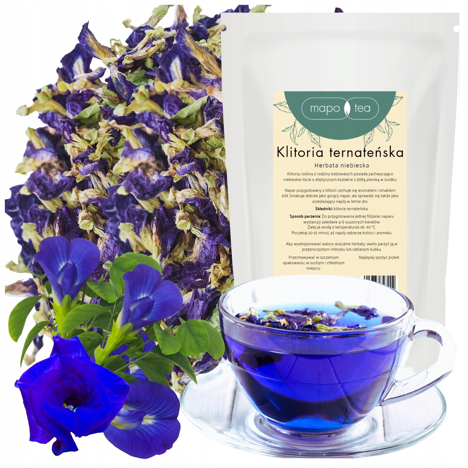 Modrý Čaj Ternatská klinika Premium Velké Balení 500 g