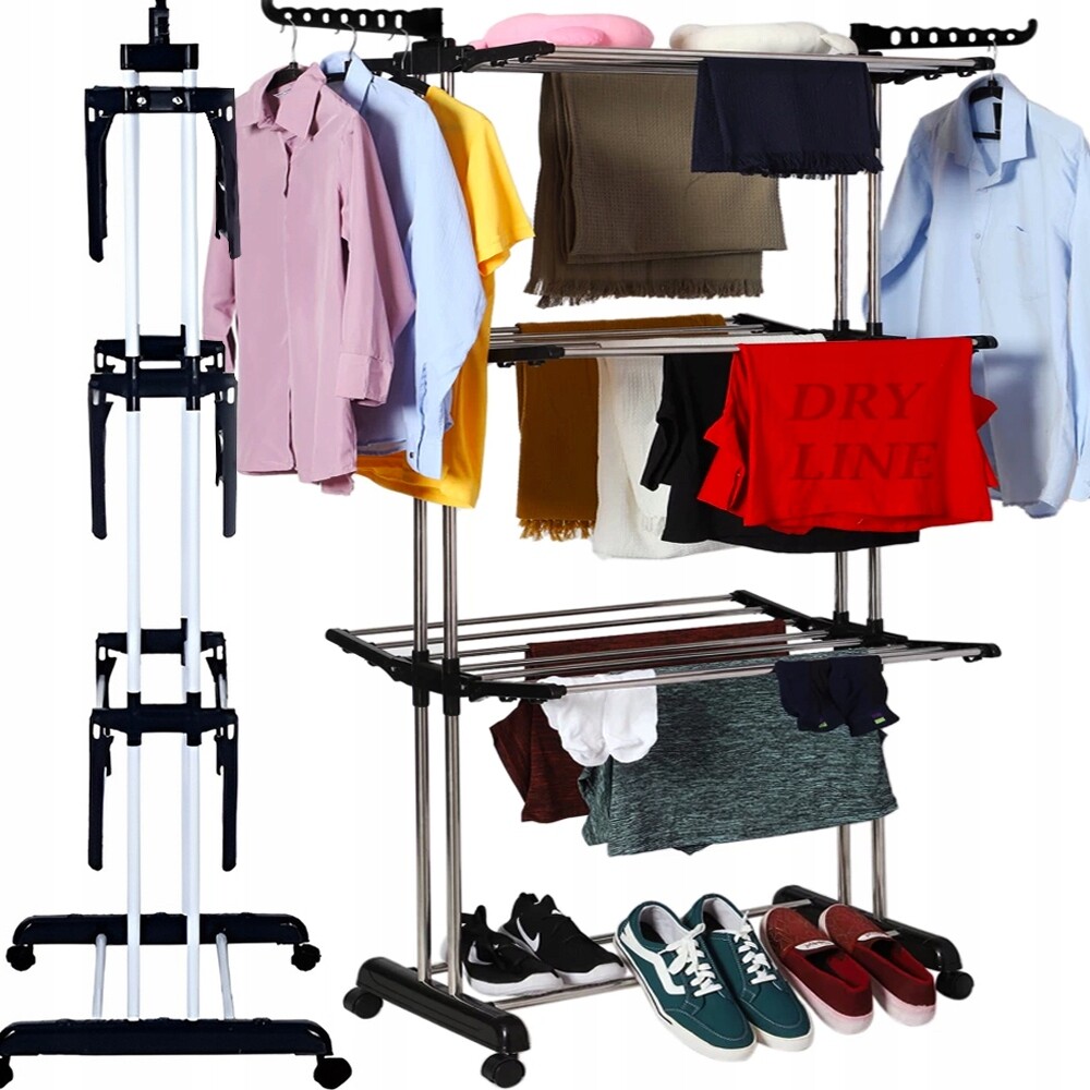 Velký Sušák Na Prádlo Stojanový Věšák Stojan Na Prádlo Spodní Prádlo Silný XL