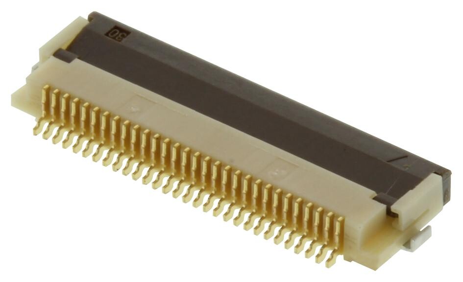 Hirose / Hrs Fh67-30S-0.5Sv Connector, Ffc/fpc, 30Pos, 1 Row, 0.5Mm