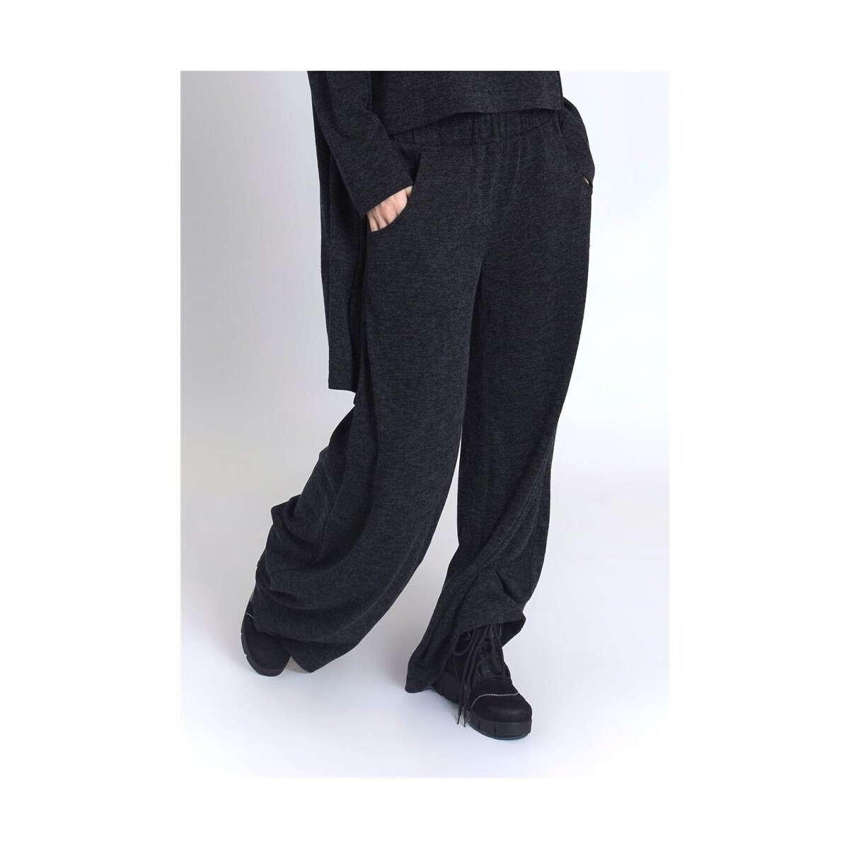 Maciejka  SpodnieDzianinoweCeciliaGrafit  Černá