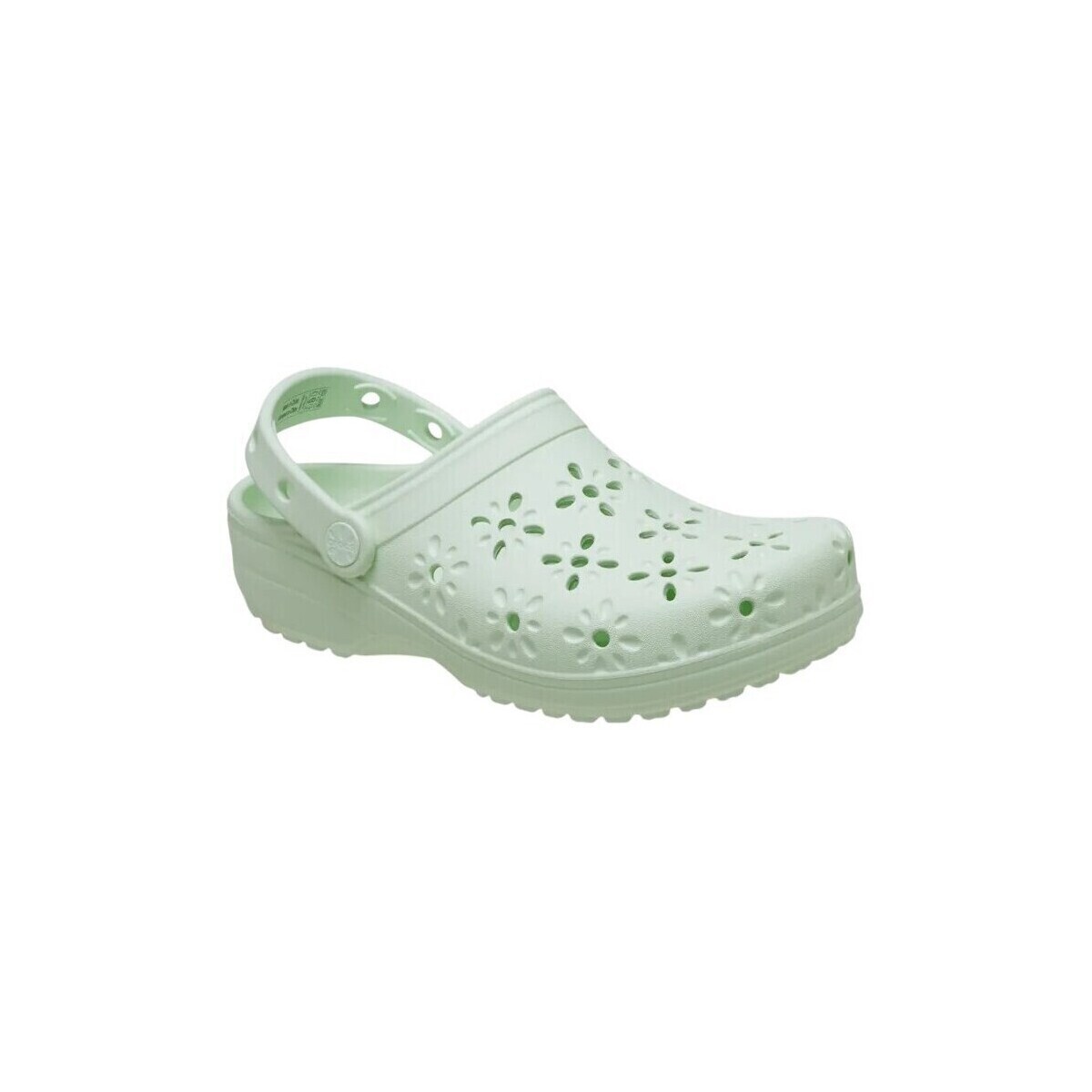 Crocs  Classic Floral Cut Out Clog  Zelená