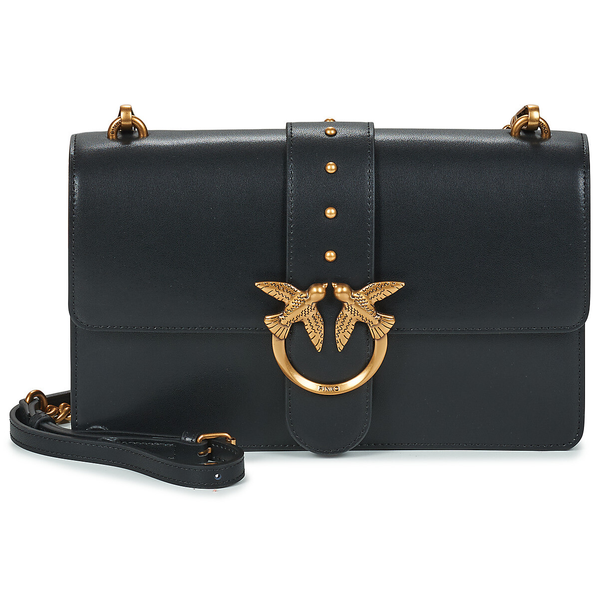 Pinko  LOVE ONE CLASSIC ST. CL VITELLO SETA  Černá