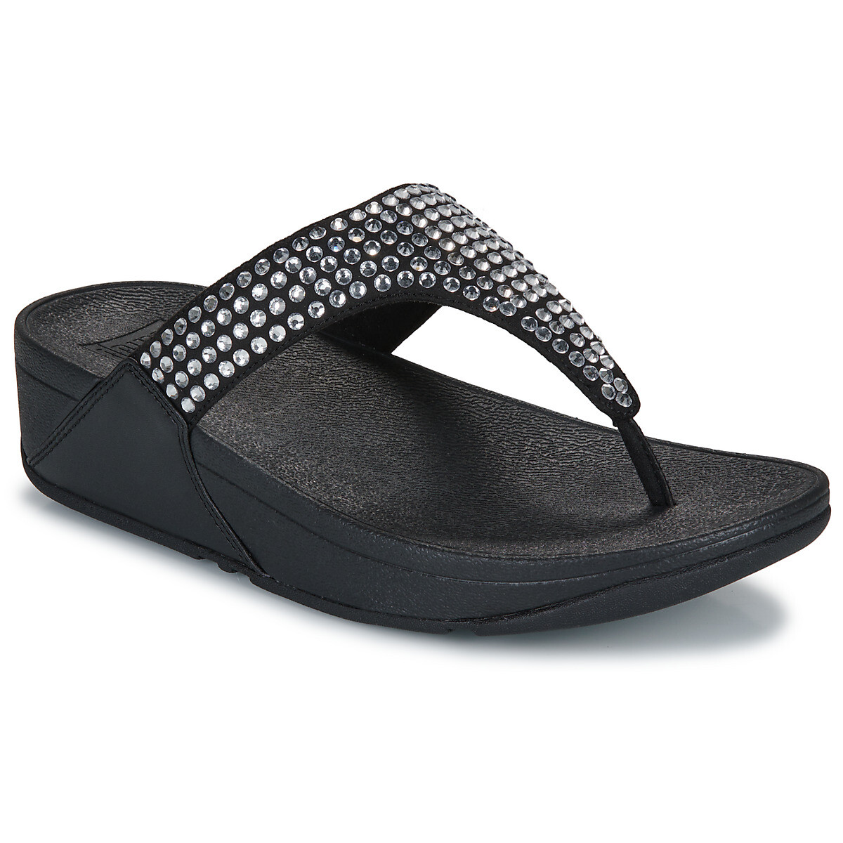 FitFlop  LULU MAXI CRYSTAL  Černá
