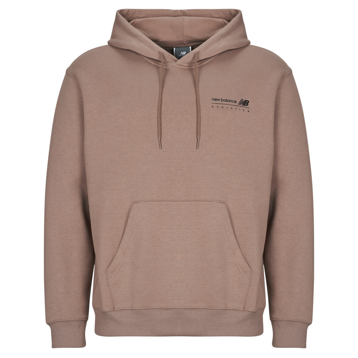 New Balance  LINEAR GRAPHIC FLEECE HOODIE  Hnědá