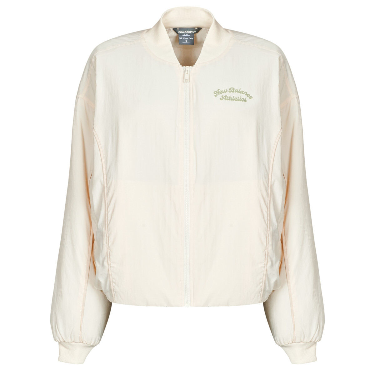 New Balance  LINEAR HERITAGE WOVEN BOMBER JACKET  Béžová