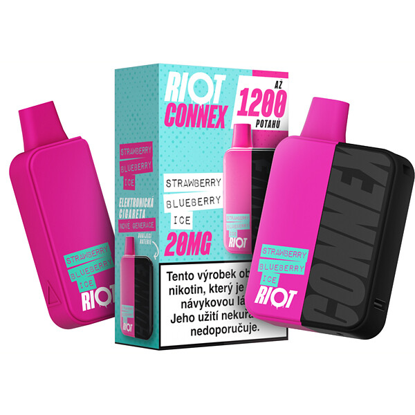 Elektronická cigareta Riot Connex+2xStrawberry Blueberry Ice Capsule 20mg/ml