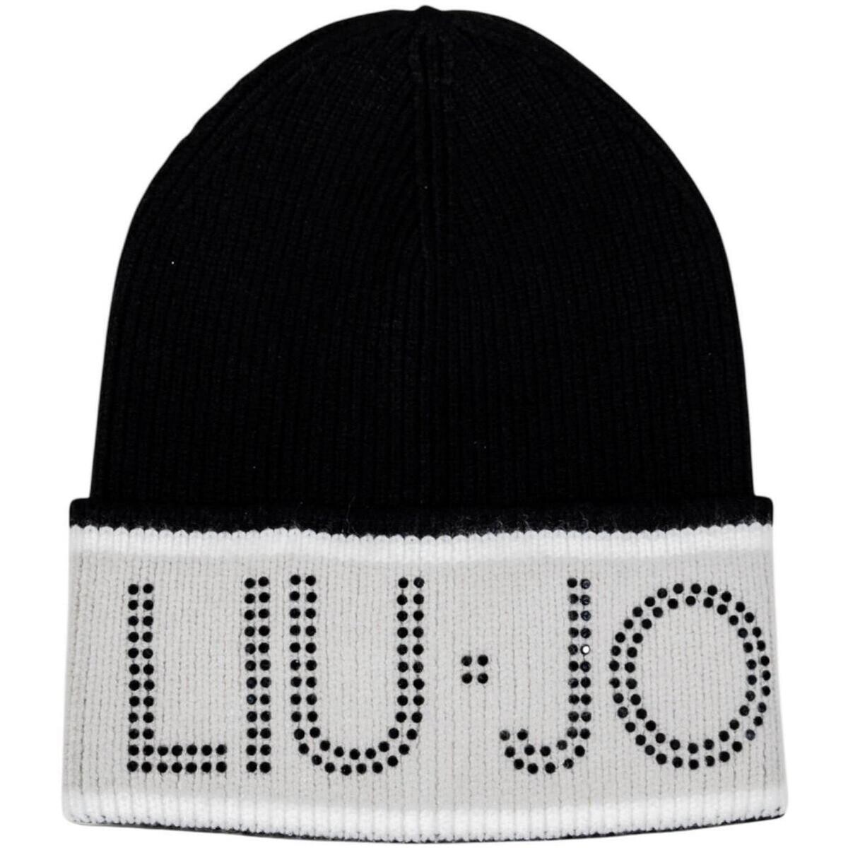 Liu Jo  BEANIE C/BLOCK LOGO 2F5011 M0300  Černá