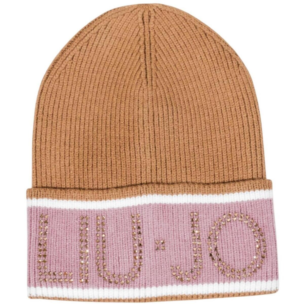 Liu Jo  BEANIE C/BLOCK LOGO 2F5011 M0300  Hnědá