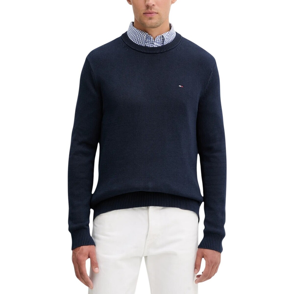 Tommy Hilfiger  TJM SLIM ESS SWEATER DM0DM21787  Modrá