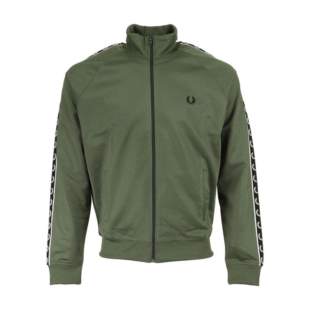 Fred Perry Taped Track Jacket Zelená