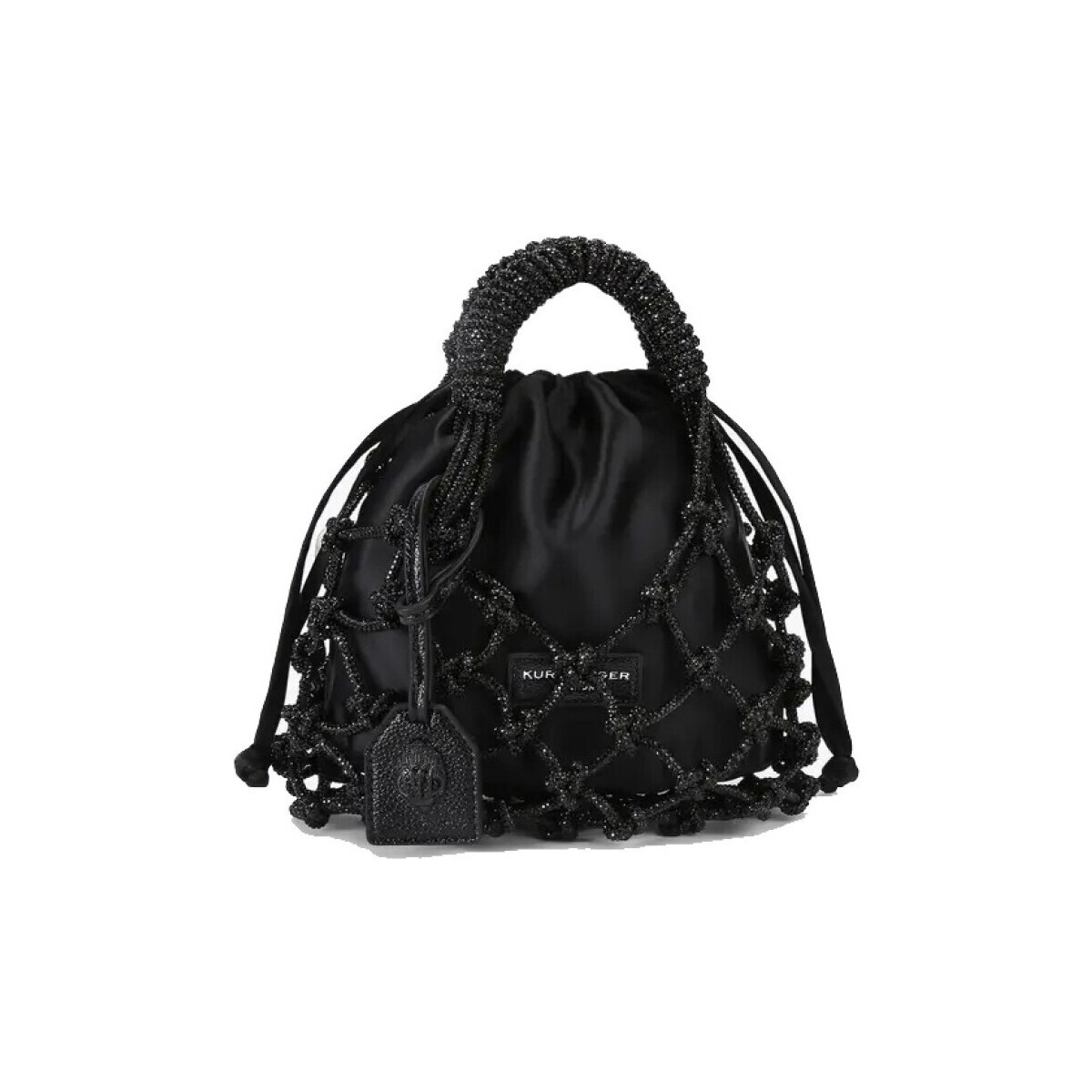 Kurt Geiger London  SM MACRAME CRYSTAK BAG  Černá