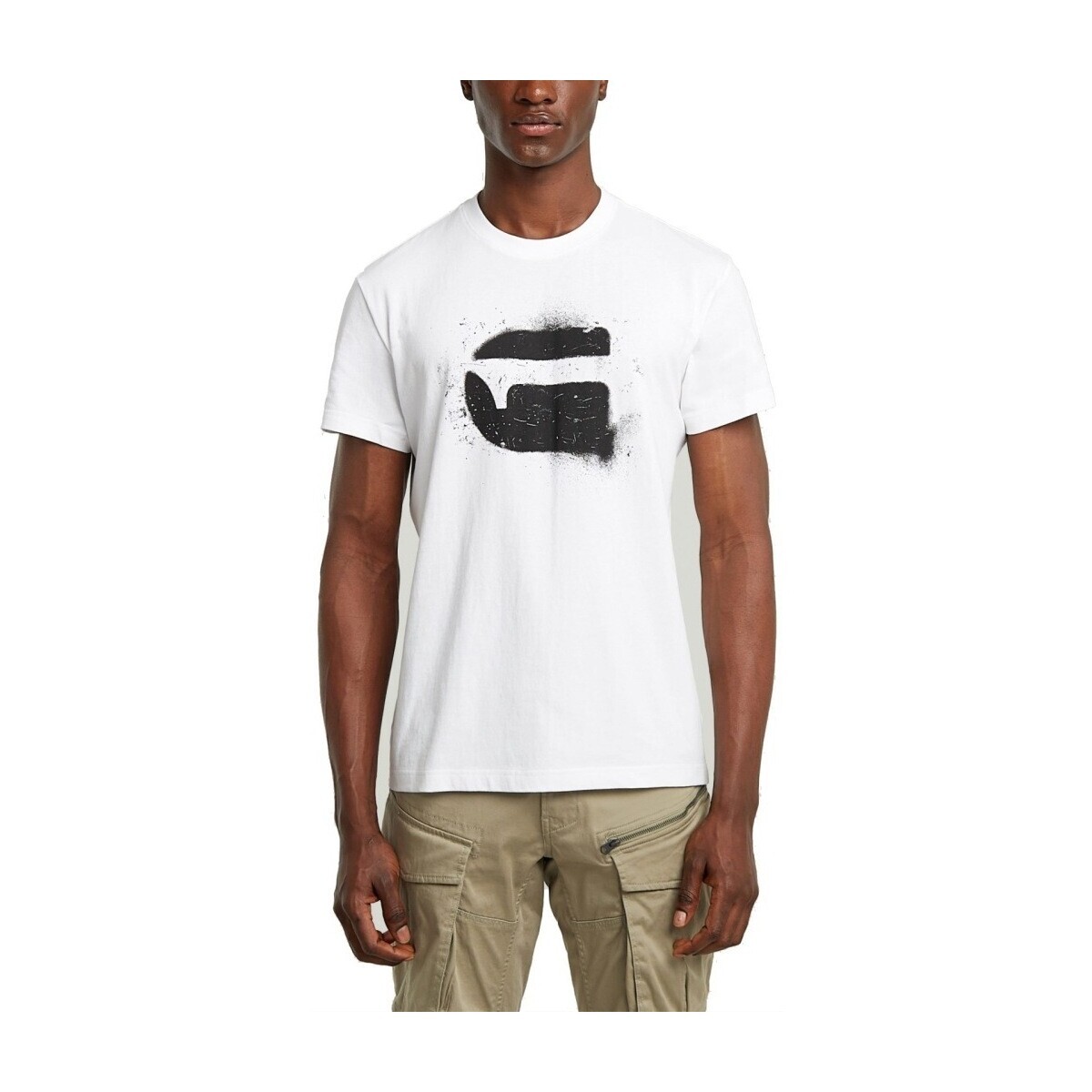 G-Star Raw  D26833 D101 SPRAY G LOGO R T  Bílá