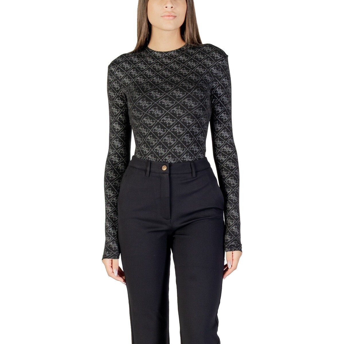 Guess  LS TEODORA LOGO BODY W5BP09 K68D2  Černá