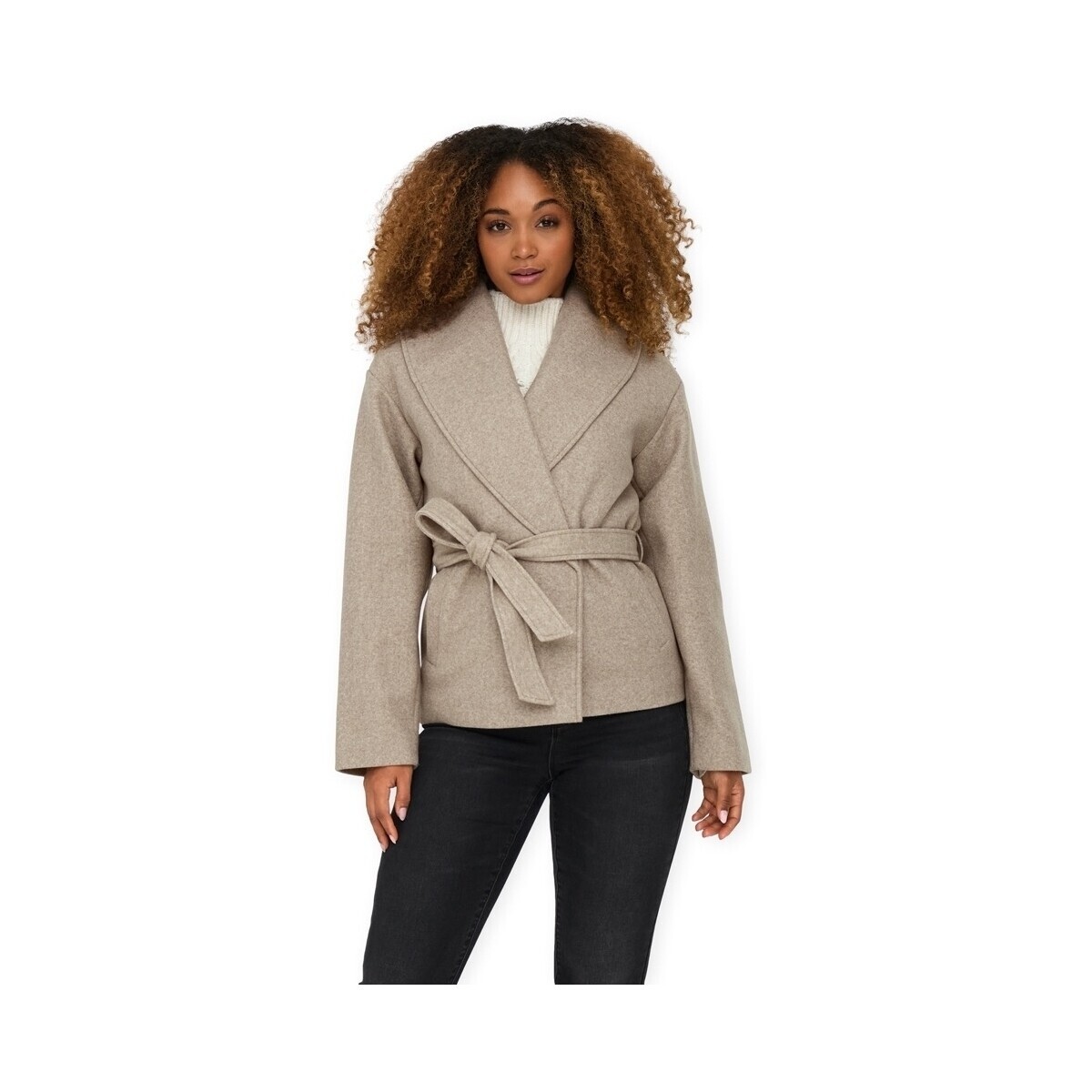 Only  Noos Augusta Life Short Jacket - Fungi  Béžová