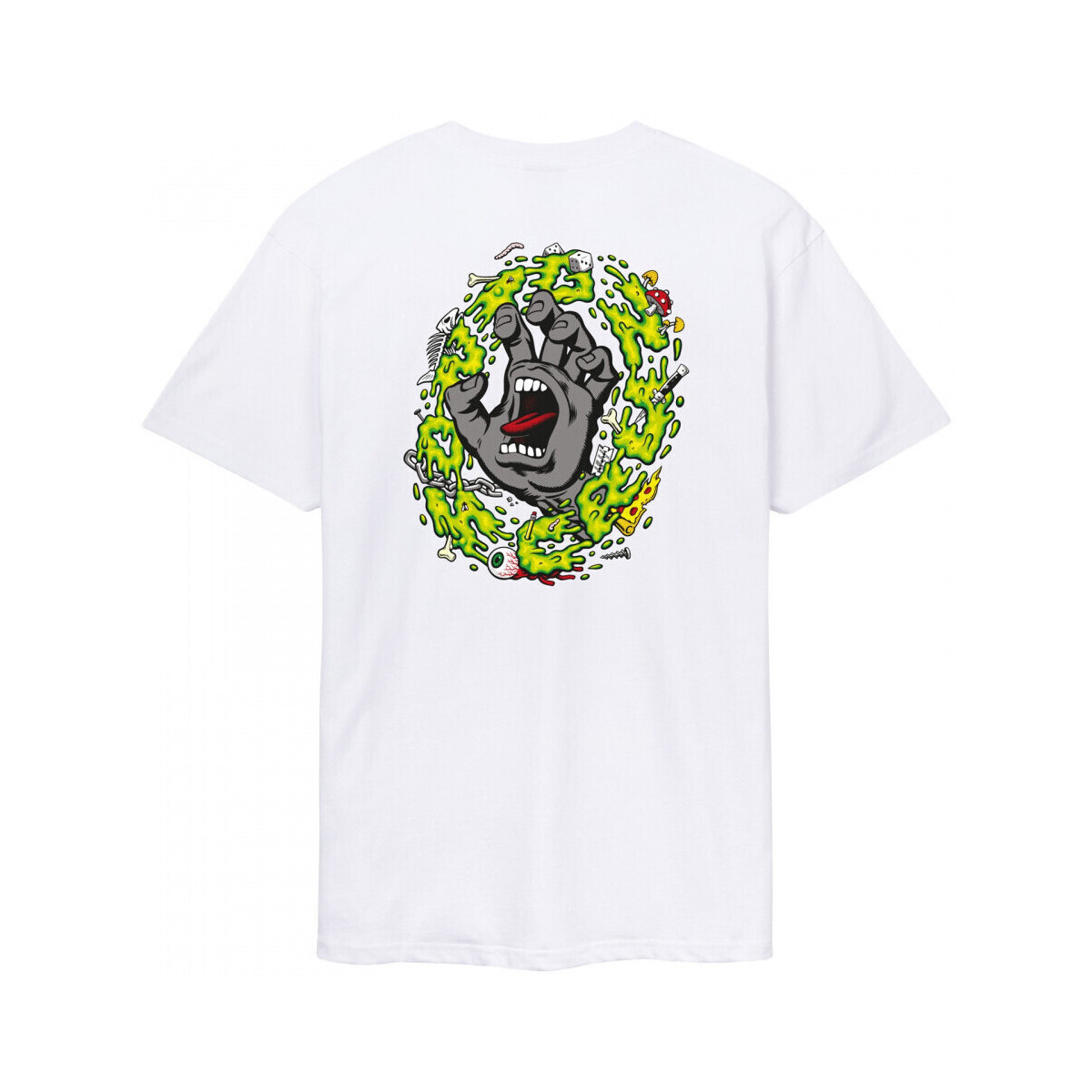 Santa Cruz  Slime scream t-shirt  Bílá