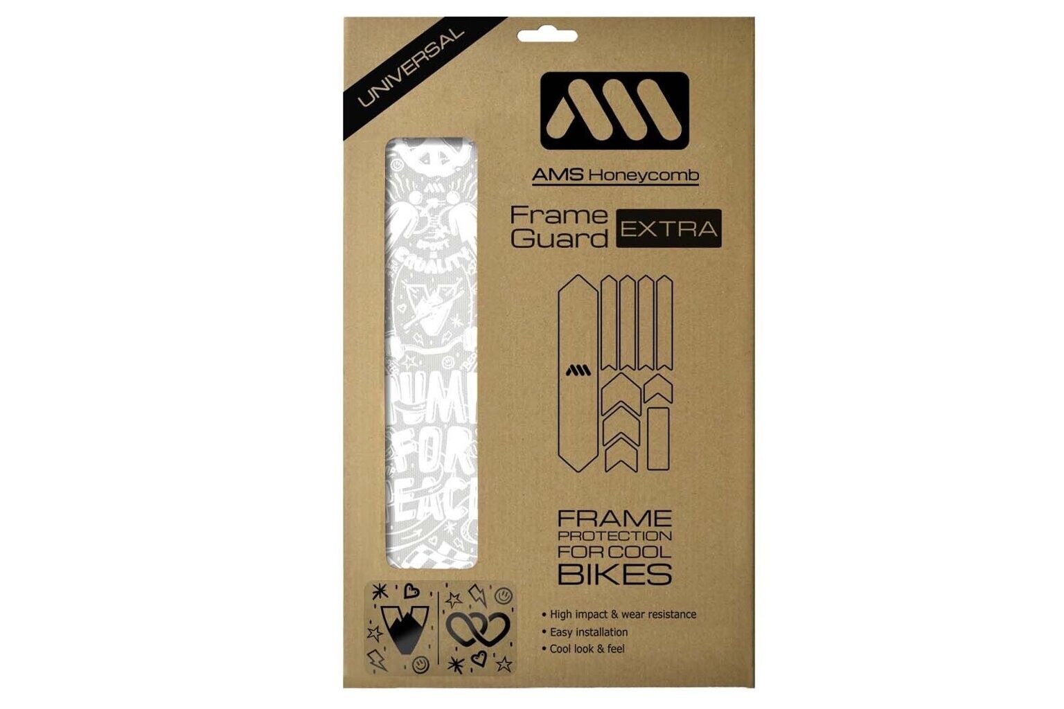 Ochranné polepy AMS - EXTRA - Pump for Peace/White