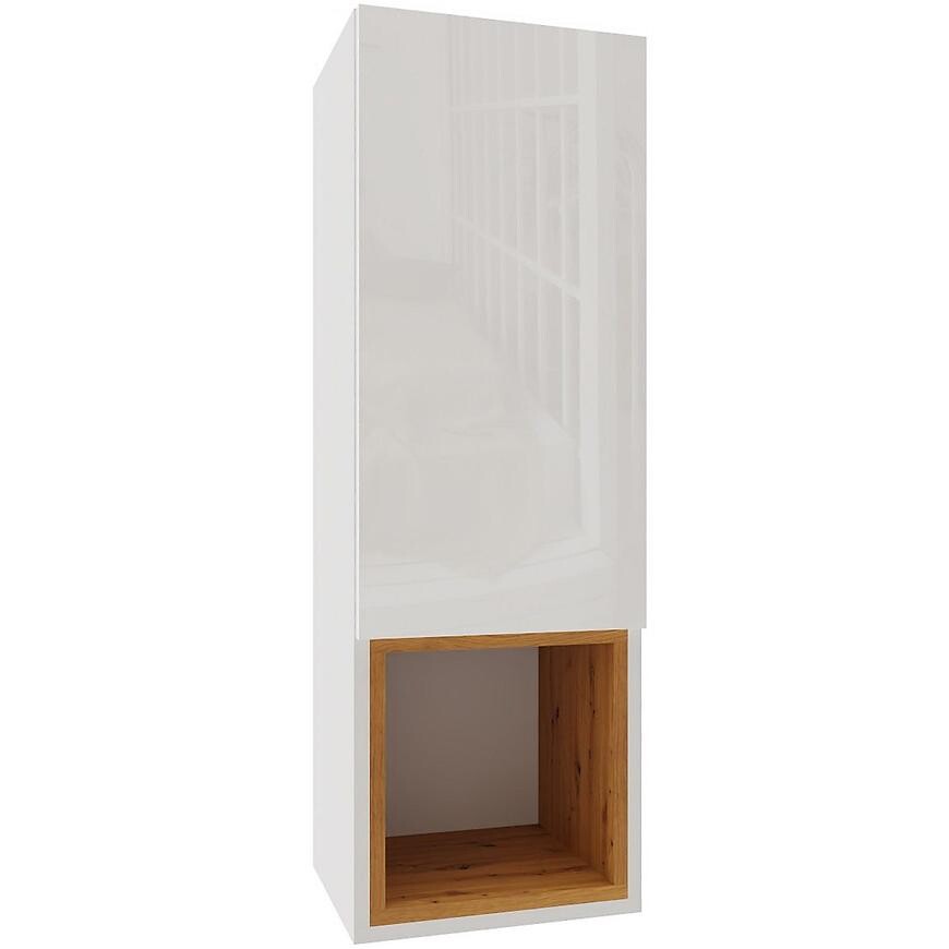 Závěsná skříňka Izumi 3 WH-DC bílá mat/lesk/artisan