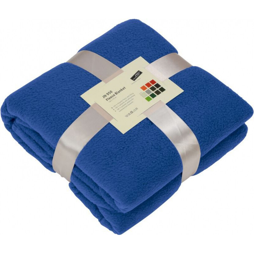 Fleecová deka James & Nicholson 950 - modrá