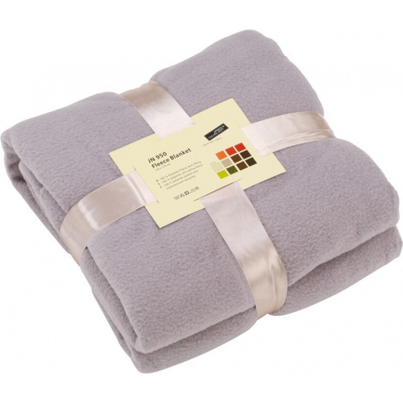 Fleecová deka James & Nicholson 950 - světle šedá