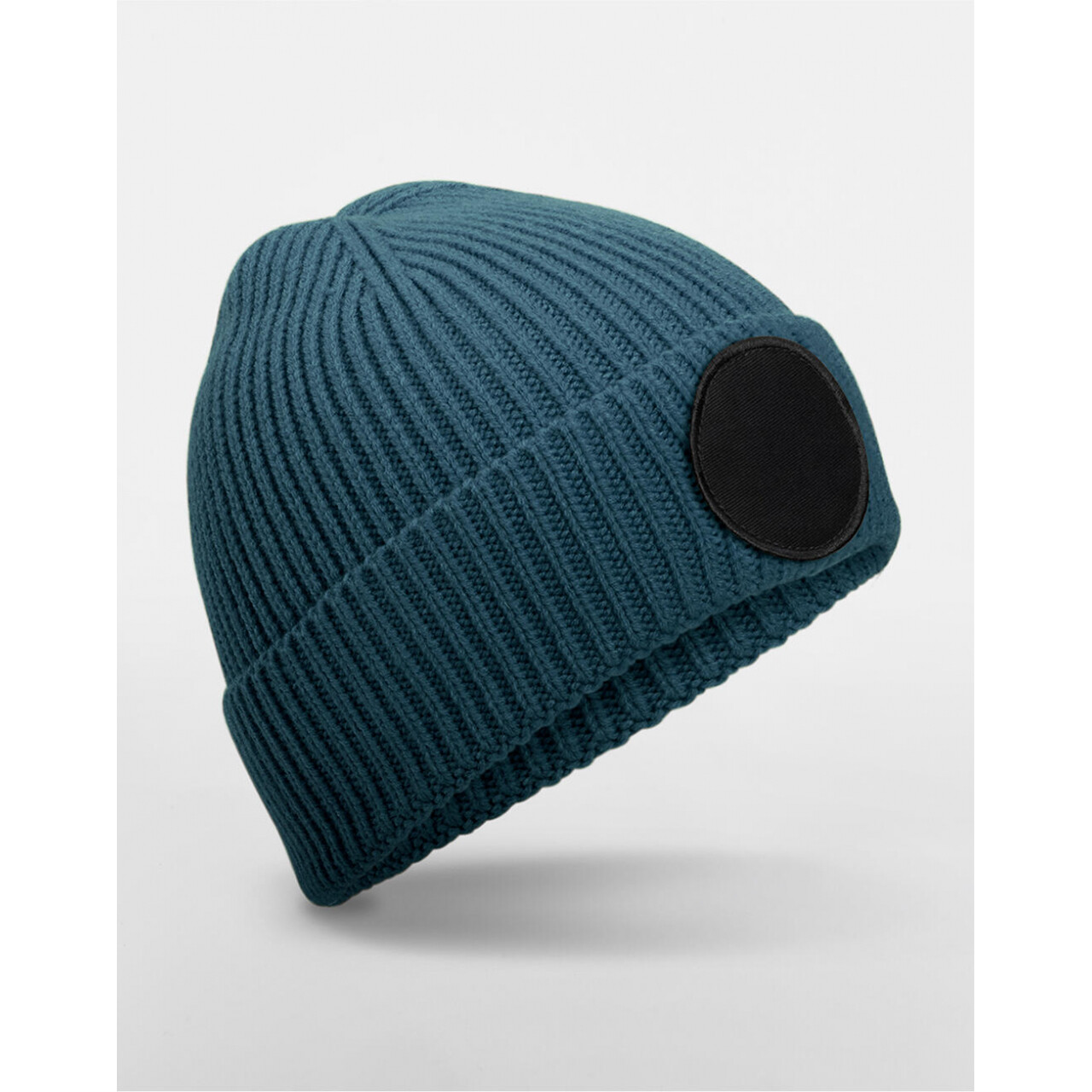 Čepice zimní Beechfield Circular Fashion Patch - modrá