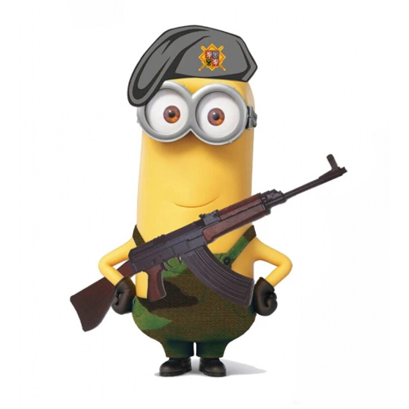 Triko dětské Striker Armoň se samopalem (AČR) - bílé-šedé, 6-8 let