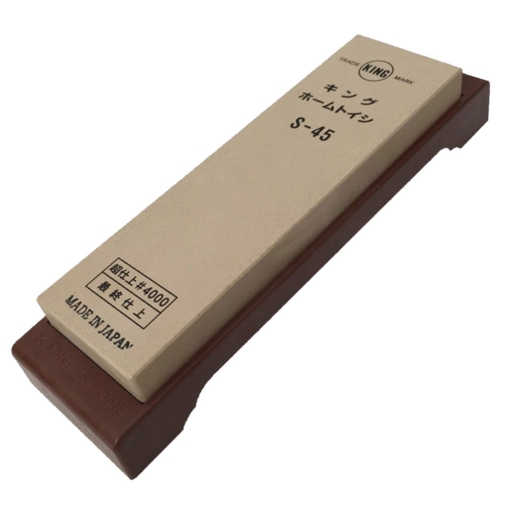 Vodní brusný kámen se základnou King JIS S-45 4000 - béžový