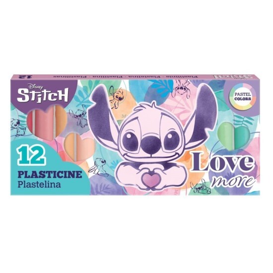 CoolPack Plastelína Stitch Pastel - 12 barev - 91989PTR