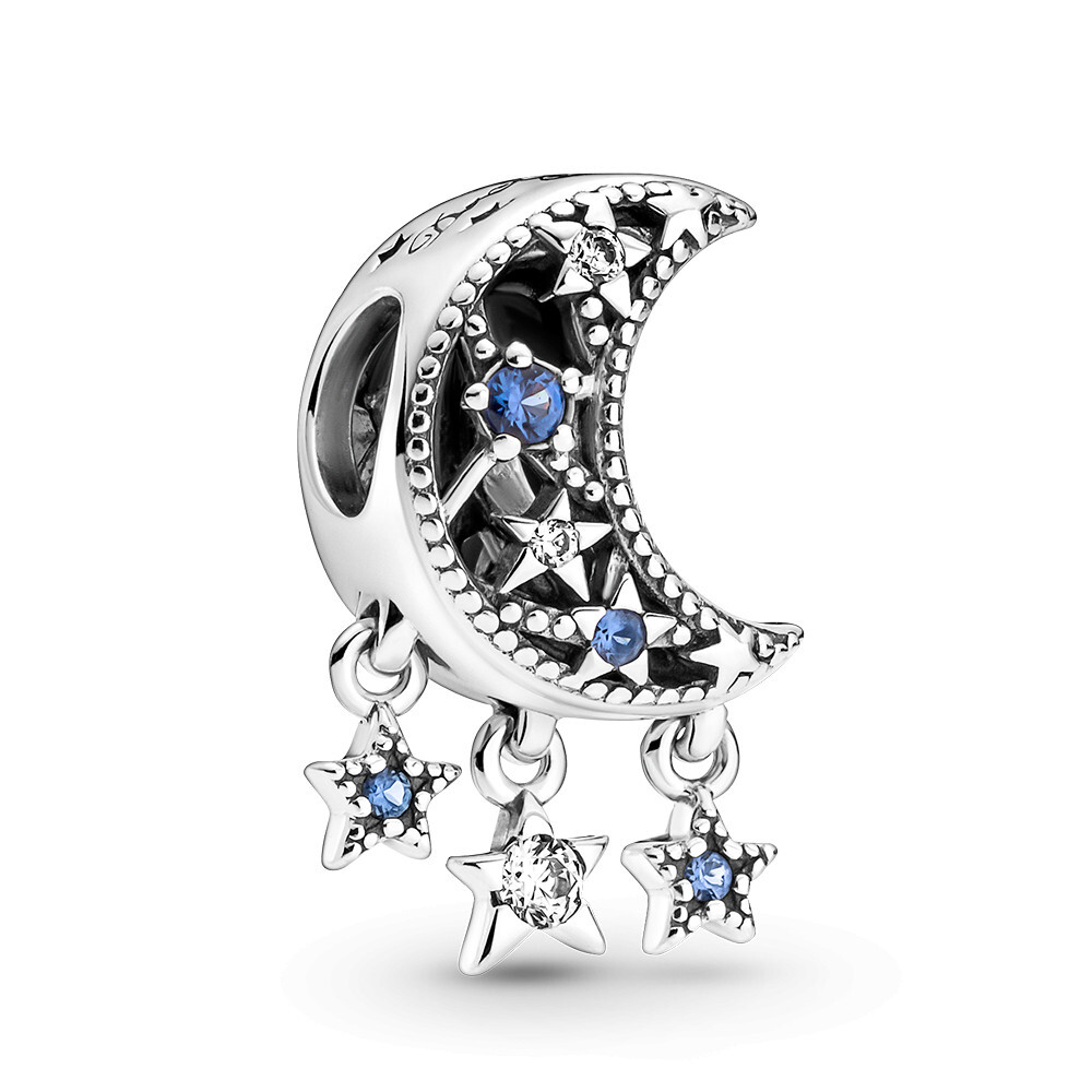 Pandora Krásný stříbrný korálek Hvězdy a měsíc 799643C01