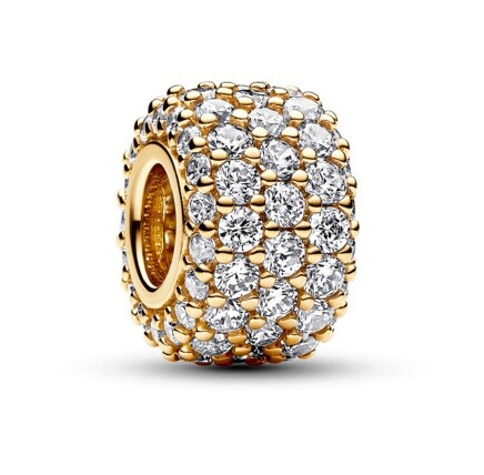 Pandora Pozlacený korálek s kubickými zirkony Shine Moments 762820C01