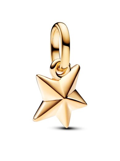 Pandora Pozlacený mini přívěsek Hvězda Shine ME 793370C01