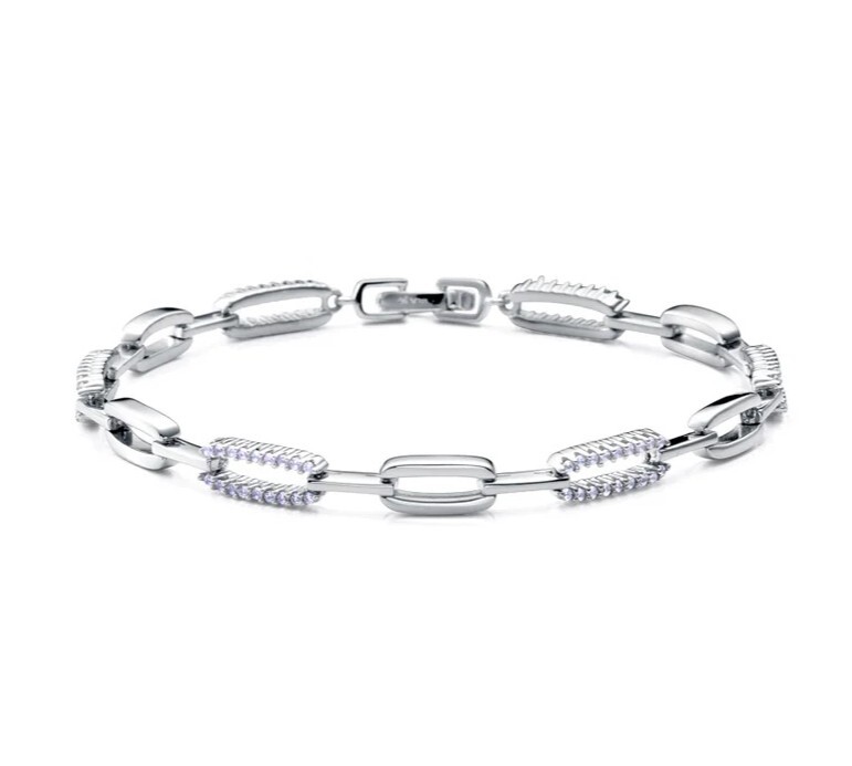 Viceroy Elegantní stříbrný náramek s kubickými zirkony 9142P000-30