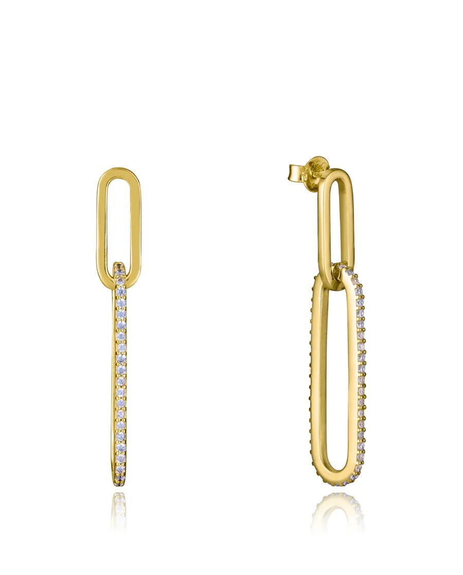 Viceroy Pozlacené oválné náušnice 9137E100-30