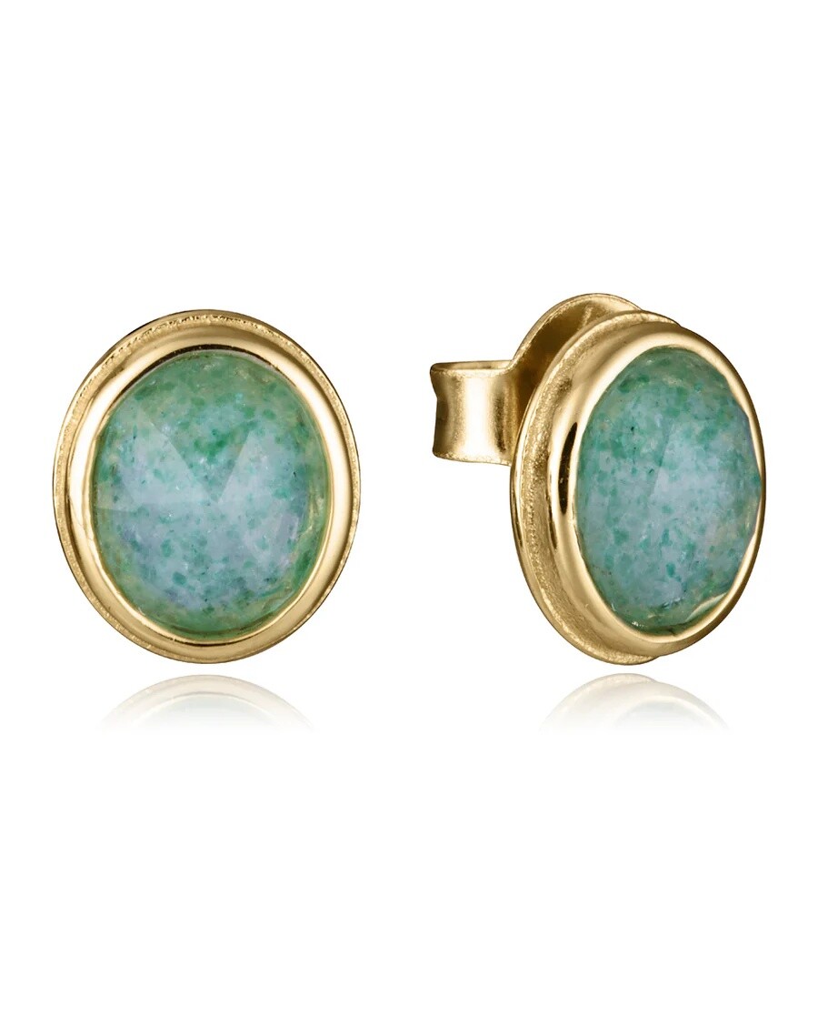 Viceroy Luxusní pozlacené náušnice s přírodním křemenem 2323E100-42