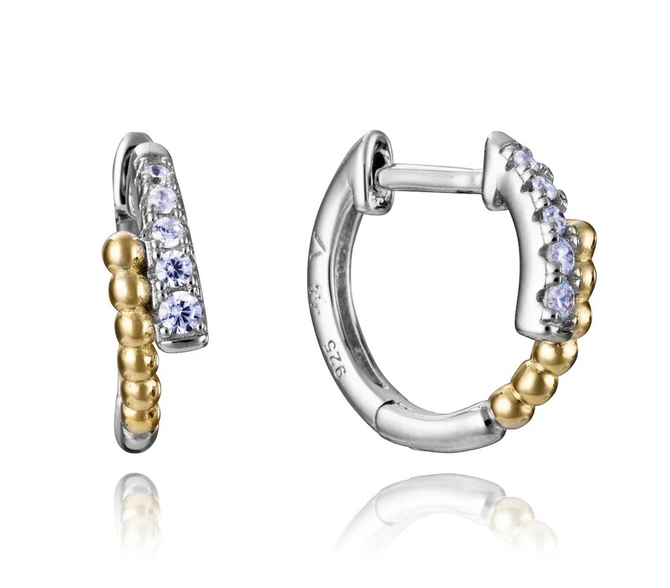 Viceroy Bicolor kruhové náušnice ze stříbra 2311E100-30