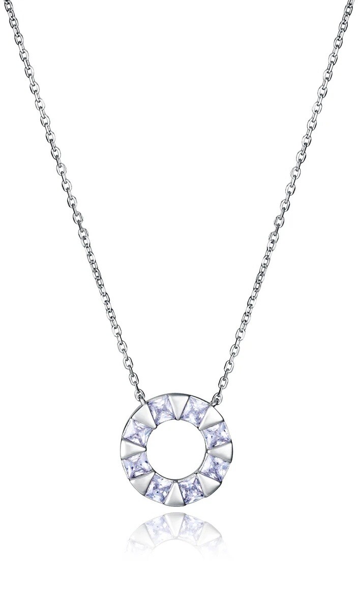 Viceroy Elegantní stříbrný náhrdelník s kubickými zirkony 2312C000-30