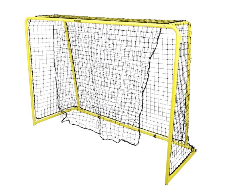 Floorbee Dock skládací florbalová branka se sítí - žlutá