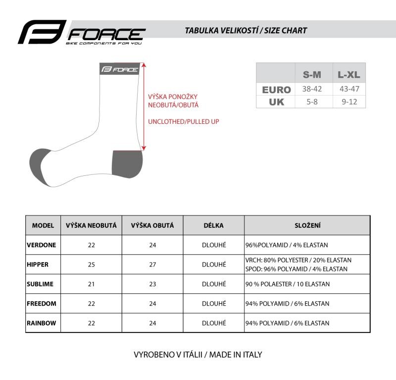 Force Ponožky HIPPER bílé