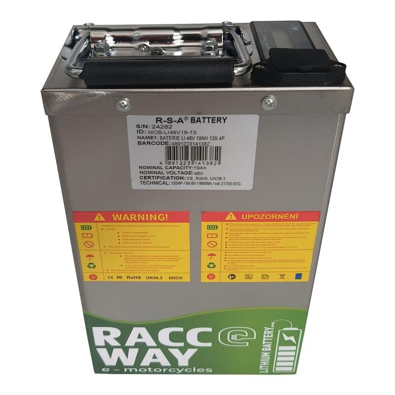 RACCEWAY Baterie Li-48v 19Ah k elektroskútru 13S 4P