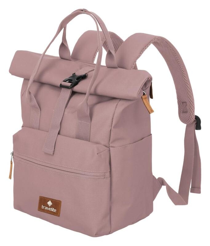 Travelite Basics Short Handle Roll-up Smoky rose batoh