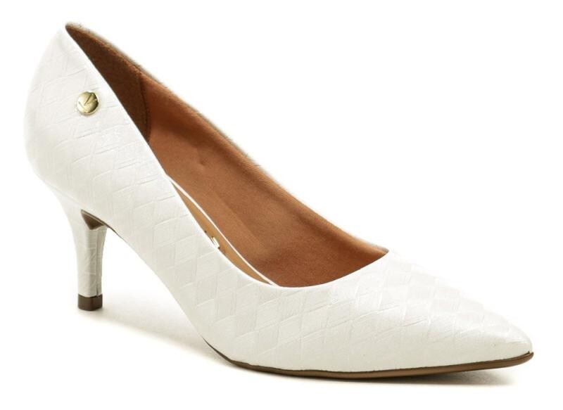 Vizzano 1185-802 bílé dámské lodičky na podpatku