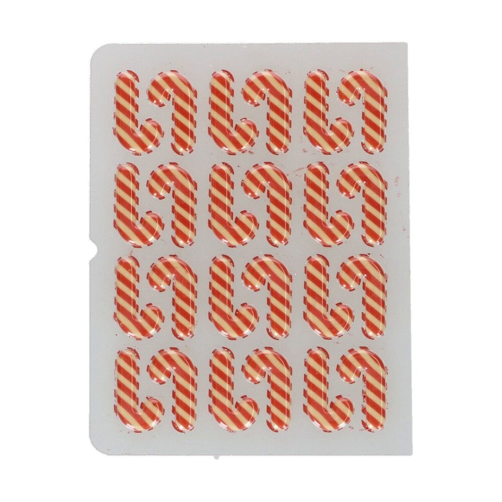 Čokoládové ozdoby ve tvaru cukrových hůlek - 24 ks - FunCakes