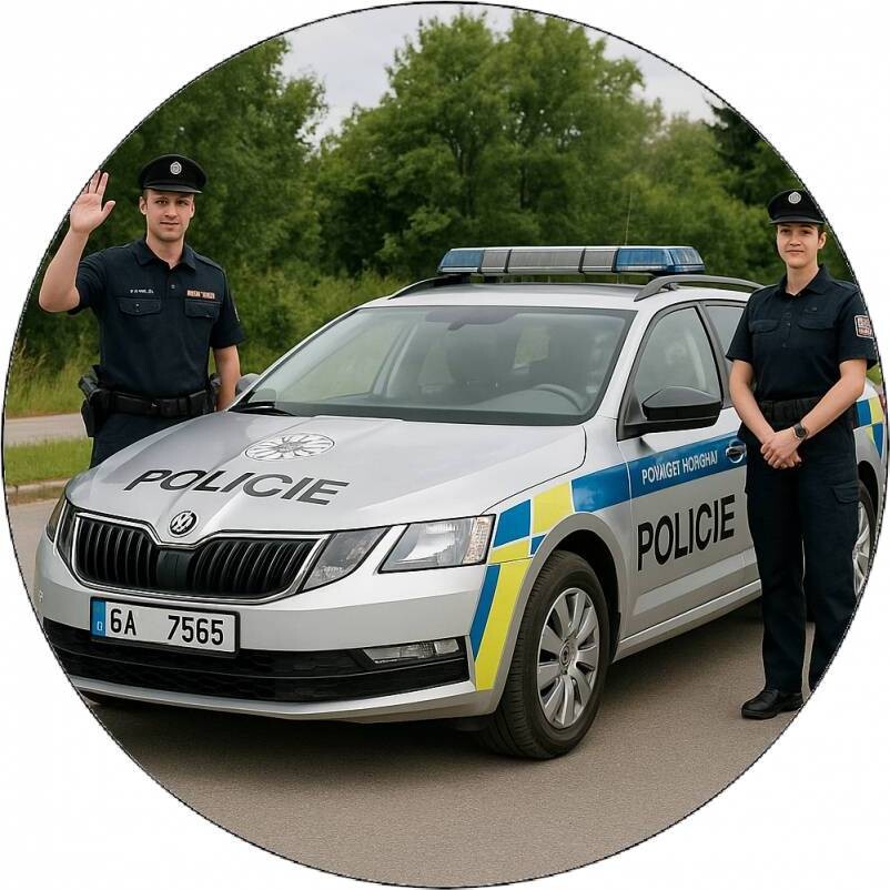 Jedlý papír policie19,5cm - Pictu Hap